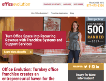 Tablet Screenshot of officeevolutionfranchise.com
